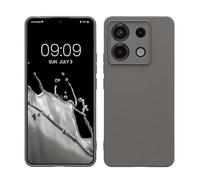 kwmobile Carcasa Compatible con Xiaomi Redmi Note 13 Pro 5G / Poco X6 5G Funda - con Bordes elevados - Apto Carga inalámbrica - Polvo de Piedra Mate