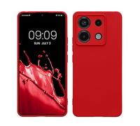 kwmobile Carcasa Compatible con Xiaomi Redmi Note 13 Pro 5G / Poco X6 5G Funda - con Bordes elevados - Apto Carga inalámbrica - Cereza Dulce Mate