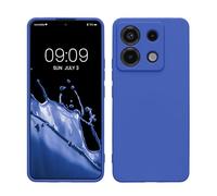 kwmobile Carcasa Compatible con Xiaomi Redmi Note 13 Pro 5G / Poco X6 5G Funda - con Bordes elevados - Apto Carga inalámbrica - Azul báltico Mate