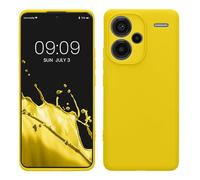 kwmobile Carcasa Compatible con Xiaomi Redmi Note 13 Pro+ 5G / Redmi Note 13 Pro Plus 5G Funda - con Bordes elevados - Apto Carga inalámbrica - Amarillo chillón Mate