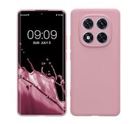 kwmobile Carcasa Compatible con Xiaomi Redmi Note 14 Pro 5G / Poco X7 Funda - con Bordes elevados - Apto Carga inalámbrica - Rosa Palo Mate Mate