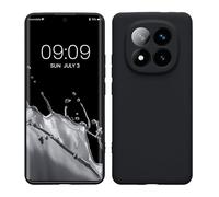 kwmobile Carcasa Compatible con Xiaomi Redmi Note 14 Pro+ 5G / Redmi Note 14 Pro Plus 5G Funda - con Bordes elevados - Apto Carga inalámbrica - Azul turquí Mate