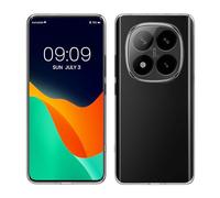 kwmobile Carcasa Compatible con Xiaomi Redmi Note 14 Pro+ 5G / Redmi Note 14 Pro Plus 5G - Funda de Silicona para móvil - Cover Trasero en Transparente