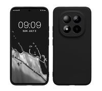 kwmobile Carcasa Compatible con Xiaomi Redmi Note 15 Pro+ 5G / Poco M8 Pro 5G Funda - con Bordes elevados - Apto Carga inalámbrica - Negro Mate Mate