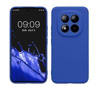 kwmobile Carcasa Compatible con Xiaomi Redmi Note 15 Pro+ 5G / Poco M8 Pro 5G Funda - con Bordes elevados - Apto Carga inalámbrica - Azul báltico Mate