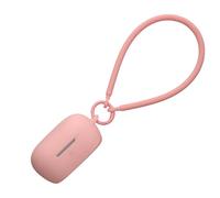 kwmobile Carcasa de Silicona Compatible con Bose QuietComfort Earbuds Case - Funda para Cascos Inalámbricos con Correa de Mano Antipérdida - Rosa Palo