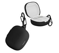 kwmobile Carcasa de Silicona Compatible con JBL Wave 300 TWS - Funda para Cascos inalámbricos - Negro