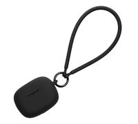 kwmobile Carcasa de Silicona Compatible con JBL Wave Beam/Beam 2 / Wave 200TWS Case - Funda para Cascos Inalámbricos con Correa de Mano Antipérdida - Negro