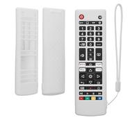 kwmobile Carcasa de Silicona Compatible con LG Smart TV AKB Funda Mando a Distancia - Funda de Silicona Control Remoto - Blanco