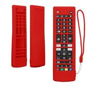 kwmobile Carcasa de Silicona Compatible con LG Smart TV AKB Funda Mando a Distancia - Funda de Silicona Control Remoto - Rojo