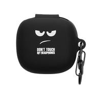 kwmobile Carcasa para Auriculares Compatible con JBL Live Pro 2 TWS Funda - Carcasa Protectora de Silicona - Don't Touch my Headphones