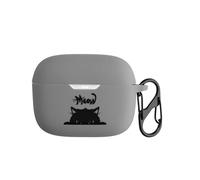 kwmobile Carcasa para Auriculares Compatible con JBL Tune 230 NC TWS / T230NC / T235NC Funda - Carcasa Protectora de Silicona - Gato Meow