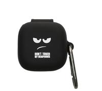 kwmobile Carcasa para Auriculares Compatible con Sennheiser ACCENTUM True Wireless Funda - Carcasa Protectora de Silicona - Don't Touch my Headphones