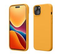 kwmobile Carcasa para iPhone 15 Funda - Case TPU y Silicona para Smartphone con Interior de Microfibra - Suave Protector antigolpes para móvil - Mango