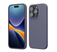 kwmobile Carcasa para iPhone 15 Pro Funda - Case TPU y Silicona para Smartphone con Interior de Microfibra - Suave Protector antigolpes para móvil - Lila Opaco