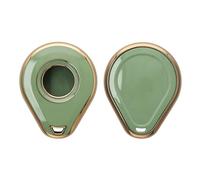 kwmobile Carcasa para Mando Compatible con Llave para Motocicleta Harley Davidson Funda Llave - Funda para Llaves de Moto de TPU con Botones - Verde/Dorado