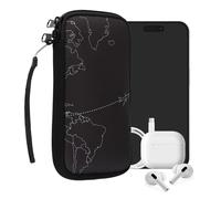 kwmobile Carcasa para móvil tamaño XXL - 7" - Funda Universal con Cremallera - Estuche de Neopreno - avión