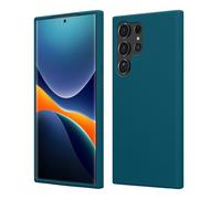 kwmobile Carcasa para Samsung Galaxy S23 Ultra Funda - Case TPU Silicona para Smartphone - Suave Protector antigolpes para móvil - Apto Carga inalámbrica - petróleo Mate