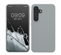 kwmobile Carcasa para Samsung Galaxy S24 Funda - Case TPU Silicona para Smartphone - Suave Protector antigolpes para móvil - Apto Carga inalámbrica - Gris