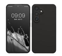 kwmobile Carcasa para Samsung Galaxy S24 Funda - Case TPU Silicona para Smartphone - Suave Protector antigolpes para móvil - Apto Carga inalámbrica - Gris Oscuro