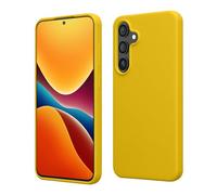 kwmobile Carcasa para Samsung Galaxy S24 Plus Funda - Case TPU Silicona para Smartphone - Suave Protector antigolpes para móvil - Apto Carga inalámbrica - Amarillo chillón