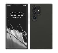 kwmobile Carcasa para Samsung Galaxy S24 Ultra Funda - Case TPU Silicona para Smartphone - Suave Protector antigolpes para móvil - Apto Carga inalámbrica - Gris Oscuro