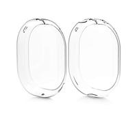 kwmobile Carcasas compatibles con AirPods MAX/AirPods MAX 2 Funda - 2X Fundas Protectoras antiarañazos y antihuellas - Clear Case en Transparente