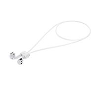 kwmobile Cinta Compatible con Apple Airpods 1/2 / 3/4 / Pro 1 / Airpods Pro 2 - Correa con Soporte magnético para Auriculares - Blanco