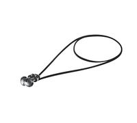 kwmobile Cinta Compatible con Samsung Galaxy Buds 3 / Soundcore P20i / Wave Beam/Fun Air Pro 4 - Correa con Soporte magnético para Auriculares - Negro