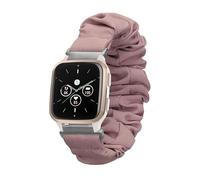kwmobile Correa coletero compatible con Garmin Venu Sq 2 Music/Sq 2 / Vivoactive 6 / Vivoactive 5 - Scrunchy para reloj inteligente - lila
