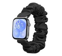 kwmobile Correa coletero compatible con Huawei Watch Fit 3 / Fit 4 - Scrunchy para reloj inteligente - negro