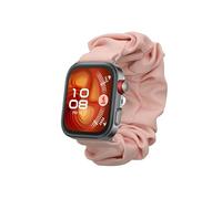 kwmobile Correa coletero compatible con Huawei Watch Fit 4 Pro/Watch Fit 4 - Scrunchy para reloj inteligente - rosa palo - Compatible con Airtag