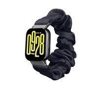 kwmobile Correa coletero compatible con Xiaomi Redmi Watch 5 Active/Watch 5 Lite - Scrunchy para reloj inteligente - azul metalizado