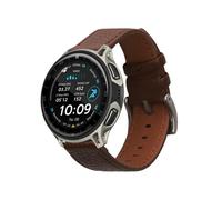 kwmobile Correa compatible con Amazfit Cheetah2 Pro / Active3 Premium / REX3 Pro - Pulsera de piel auténtica