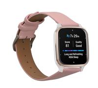 kwmobile Correa Compatible con Garmin Venu Sq 2 Music/Sq 2 / Vivoactive 6 / Vivoactive 5 - Pulsera de Piel auténtica
