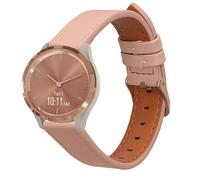 kwmobile Correa compatible con Garmin vivomove 3S / vivoactive 4S - Pulsera de piel auténtica