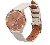 kwmobile Correa compatible con Garmin vivomove 3S / vivoactive 4S - Pulsera de piel auténtica