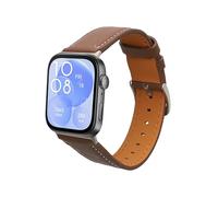 kwmobile Correa Compatible con Huawei Watch Fit 3 / Fit 4 - Pulsera de Piel auténtica