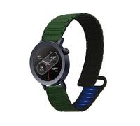 kwmobile Correa de Repuesto compatible con CMF Watch Pro 2 / Watch Pro 1 Correa - Pulsera Magnética Extrafuerte de Silicona para Smartwatch - verde oscuro