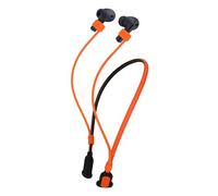 kwmobile Correa de Silicona para el Cuello para Samsung Galaxy Buds 3 FE/Galaxy Buds 3 3 Pro Soporte para Jogging - Banda para Auriculares In-Ear - Accesorio para Auriculares - Naranja/Negro