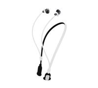 kwmobile Correa de Silicona para el Cuello para Samsung Galaxy Buds 4 / Galaxy Buds 4 Pro Soporte para Jogging - Banda para Auriculares In-Ear - Accesorio para Auriculares - Blanco/Negro
