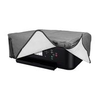 kwmobile Cubierta Compatible con Canon Pixma TS5150 / 5151 / MG 2555 Funda - Protector Impresora Antipolvo y Antihuellas Dactilares de Tela de Lino - Gris Oscuro