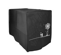 kwmobile Cubierta Compatible con Ninja Double Stack XL (9,5L) funda de tela - Cubierta Protectora Antimanchas y Antipolvo para Freidora de Aire - niños y diente león