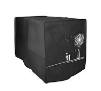 kwmobile Cubierta Compatible con Ninja Foodi MAX Dual Zone (9,5L) funda de tela - Cubierta Protectora Antimanchas y Antipolvo para Freidora de Aire - niños y diente león