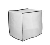 kwmobile Cubierta Compatible con Philips Essential Airfryer XXL funda de tela - Cubierta Protectora Antimanchas y Antipolvo para Freidora de Aire - blanco