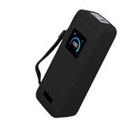 kwmobile Estuche Compatible con Anker Prime Power Bank 26250mAh 300W Funda - Case Protector de Silicona para Power Bank - Protección Antigolpes para Batería Externa - Negro