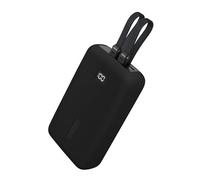 kwmobile Estuche Compatible con Anker Zolo 2000mAh 45W MAX Funda - Case Protector de Silicona para Power Bank - Protección Antigolpes para Batería Externa - Negro