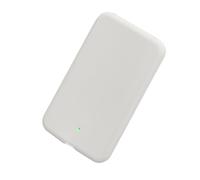 kwmobile Estuche Compatible con Apple Air MagSafe Funda - Case Protector de Silicona para Power Bank - Protección Antigolpes para Batería Externa - Blanco