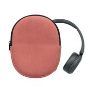 kwmobile Estuche Compatible con Sony WH-CH520 / WH-CH510 / MDR-ZX110 Estuche - Funda para Auriculares Headset con Cremallera - Exterior de Pana e Interior de Neopreno - Rosa Oscuro