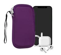 kwmobile Estuche de Neopreno Universal para Smartphone - Funda Protectora con Cremallera para L - 6,5" Violeta